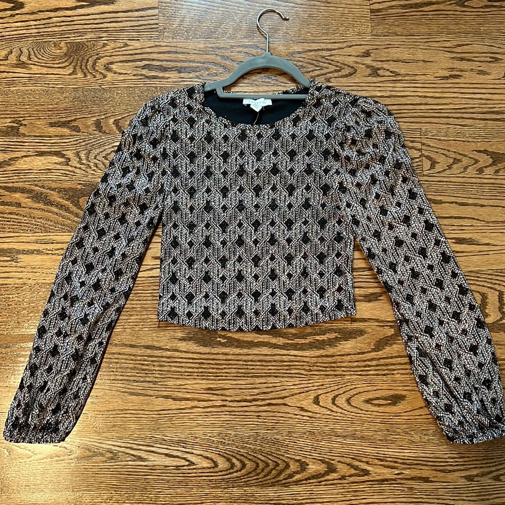 Top shop long sleeve crop top